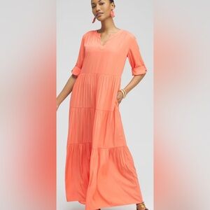Chico's Tiered Sea Island Maxi Dress